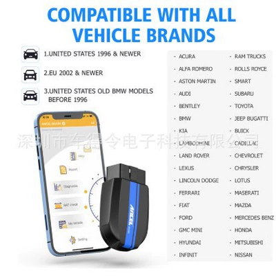 Ancel Bd300 Bmw Full System Diagnostic Instrument Obdii Diagnostic Tool Maintenance Reset Instrument Multi-Language (Avtomobil diaqnostika alətləri)