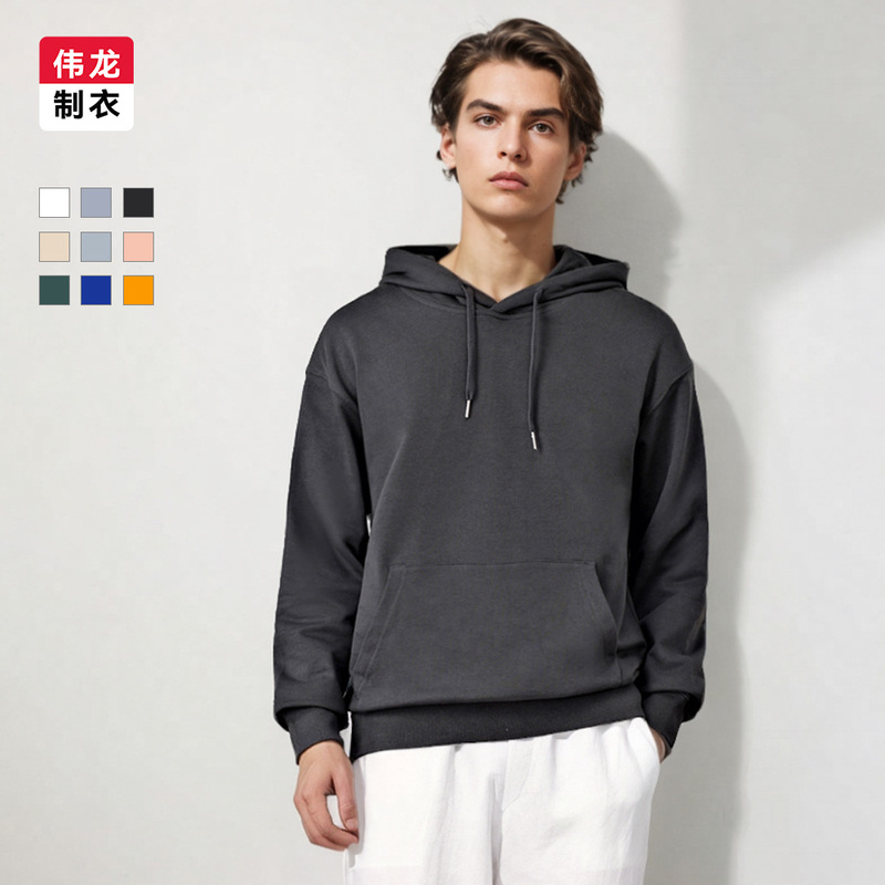 Couple Hooded Sweatshirt for Men and Women 330g Pure Cotton Loose Sports Hoodie Autum New Large Size Casual Jacket Couple Hooded Sweatshirt for Men and Women 330g Pure Cotton Loose Sports Hoodie Autum New Large Size Casual Jacket