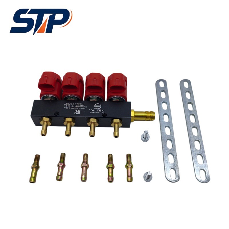 LPG/CNG car oil-to-gas conversion special injector rail VALTEK red 3-ohm injector rail gas car accessories