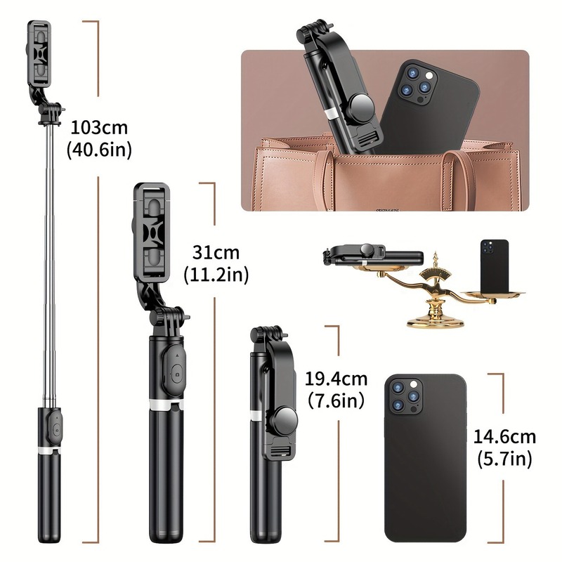 Q02人気商品 ブルートゥース自撮り棒スタンド 新型スマホリモコン撮影 アウトドアライブ三脚 工場卸売|undefined
