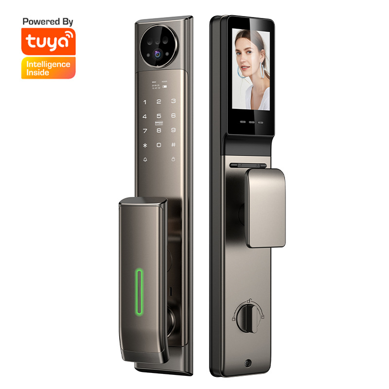 3 DFace Recognition Anti-theft Lock Home Fully Automatic Electronic Password Induction Lock Video Intercom Smart Fingerprint Lock