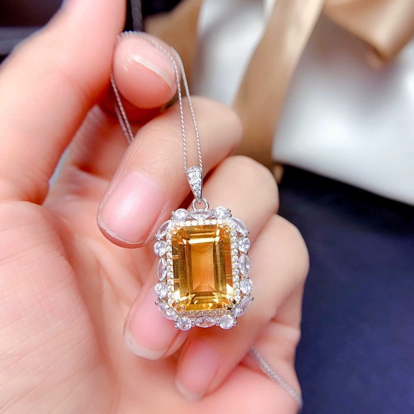 Органический набор, подвеска, gemstone для кольца, ожерелье, стиль лёгкая роскошь, для удачи