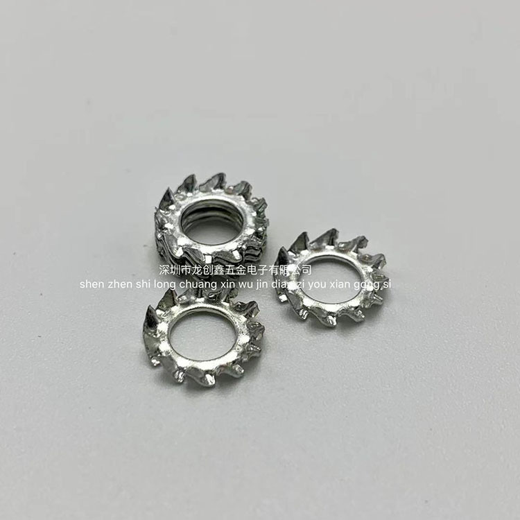 镀锌外多齿锁紧垫圈 外锯齿垫片 外多齿防松垫圈 菊花介子M3-M6
