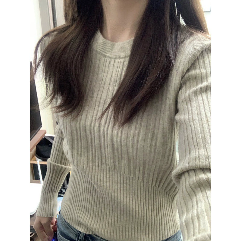 Темпераментный свитер с круглым вырезом свитер женский осенний и зимний новый стиль