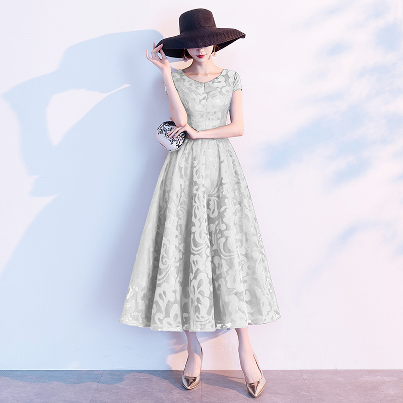 Vestidos de cóctel para comercio exterior que se pueden usar a diario, nuevos estilos elegantes para fiestas de mondinas 2026, vestidos de encaje sencillos y con estilo. image 10