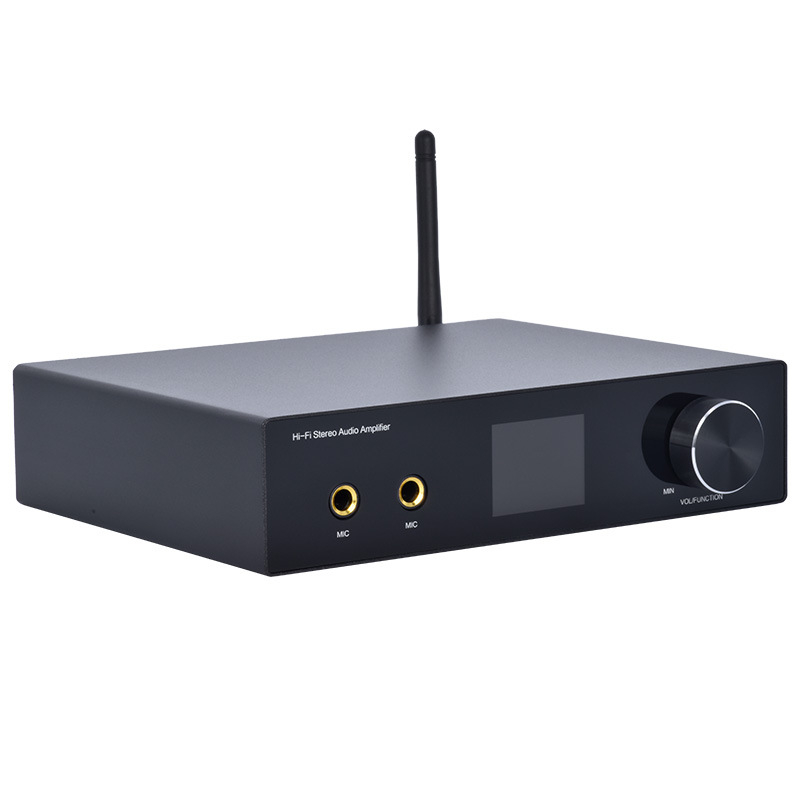 Nuevo modelo transfronterizo de amplificador digital profesional para karaoke con Bluetooth para uso doméstico, amplificador inalámbrico de 2X50W con salida SUB