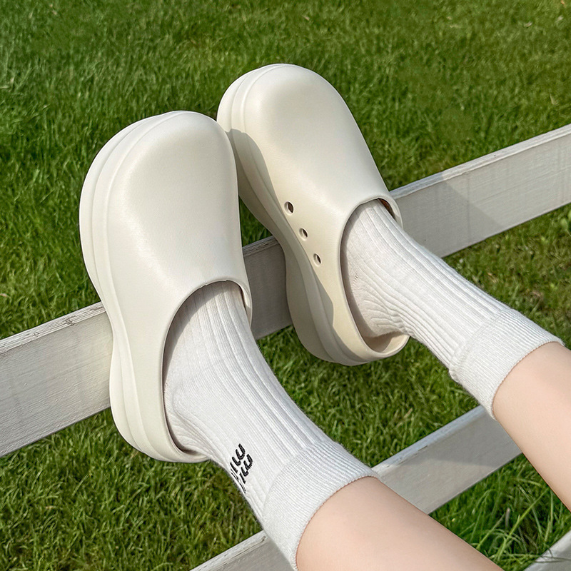 女性用シェフシューズ、防水、耐油、耐摩耗性、つま先が高くなるスリッパ、EVAキッチン滑り止めカップルサンダル|undefined