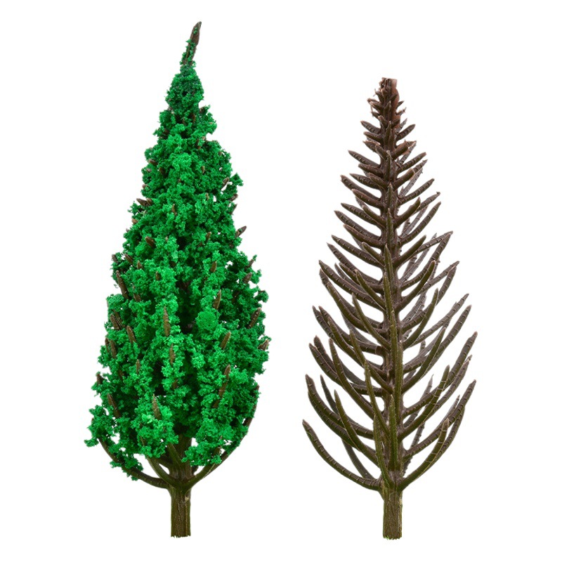 Edificio modelo de mesa de arena material DIY modelo hecho a mano acabado tronco de pino de álamo blanco