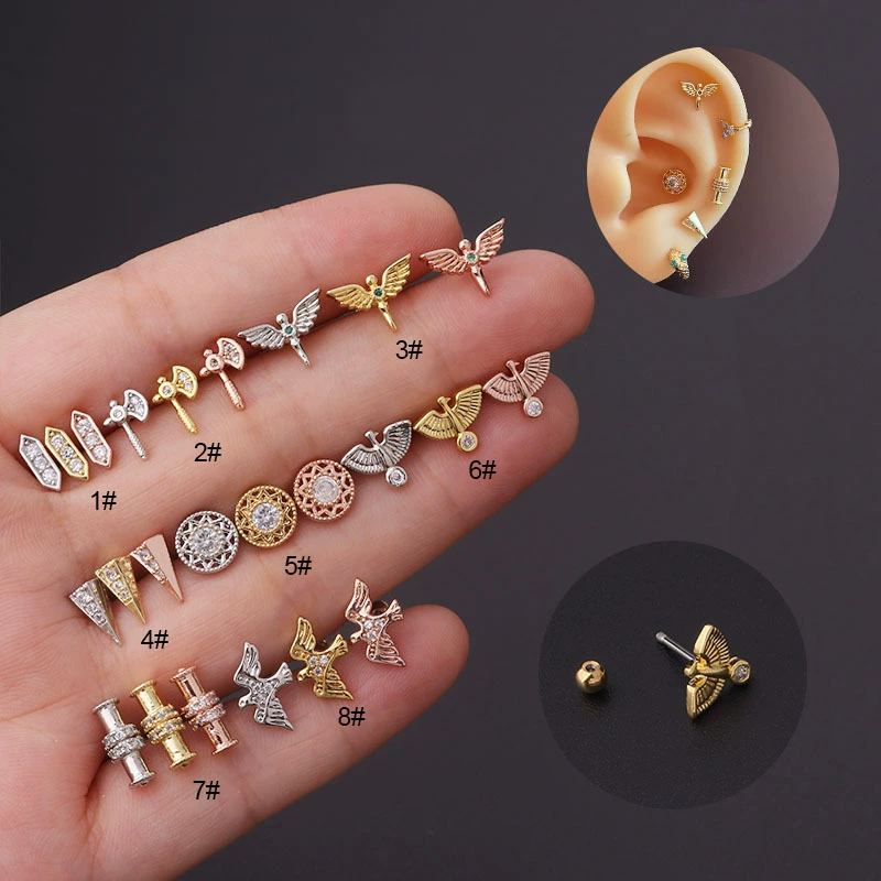 Серьги из нержавеющей стали, пирсинг, новая коллекция, 20G