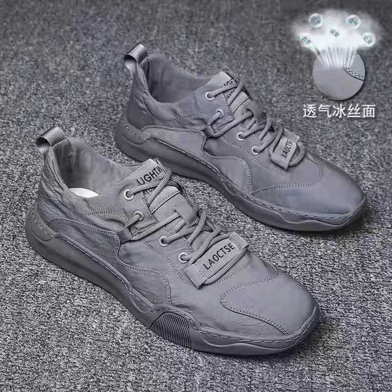 Transfronterizo de los hombres viejos zapatos de tela de Beijing zapatos de tela de seda de hielo de primavera transpirable zapatos casuales frescos zapatos de los hombres de comercio exterior