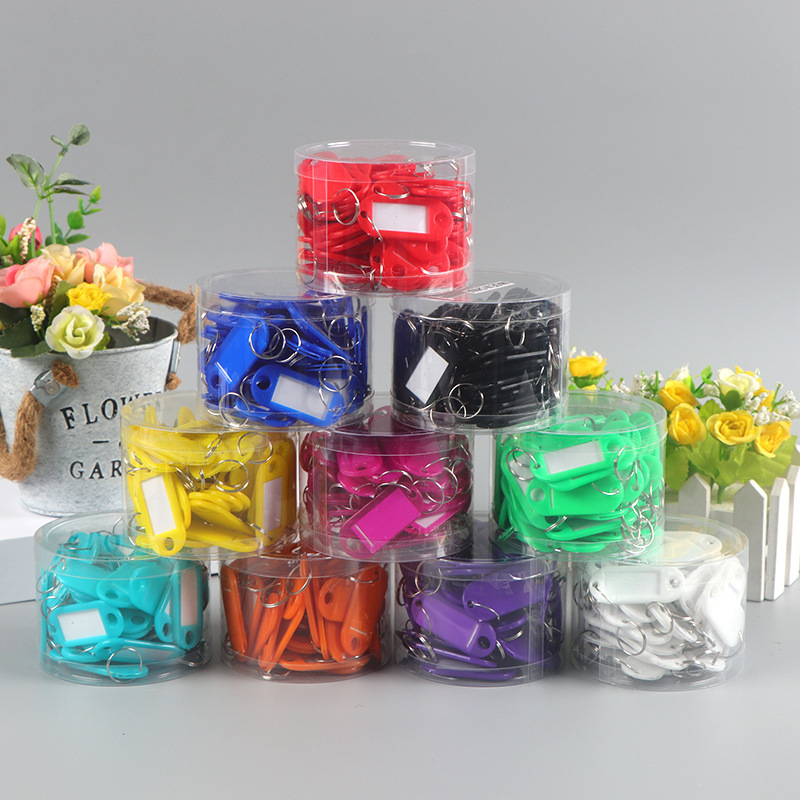 Key card plastic number writable pendant listing Hotel Hotel label classification card key chain