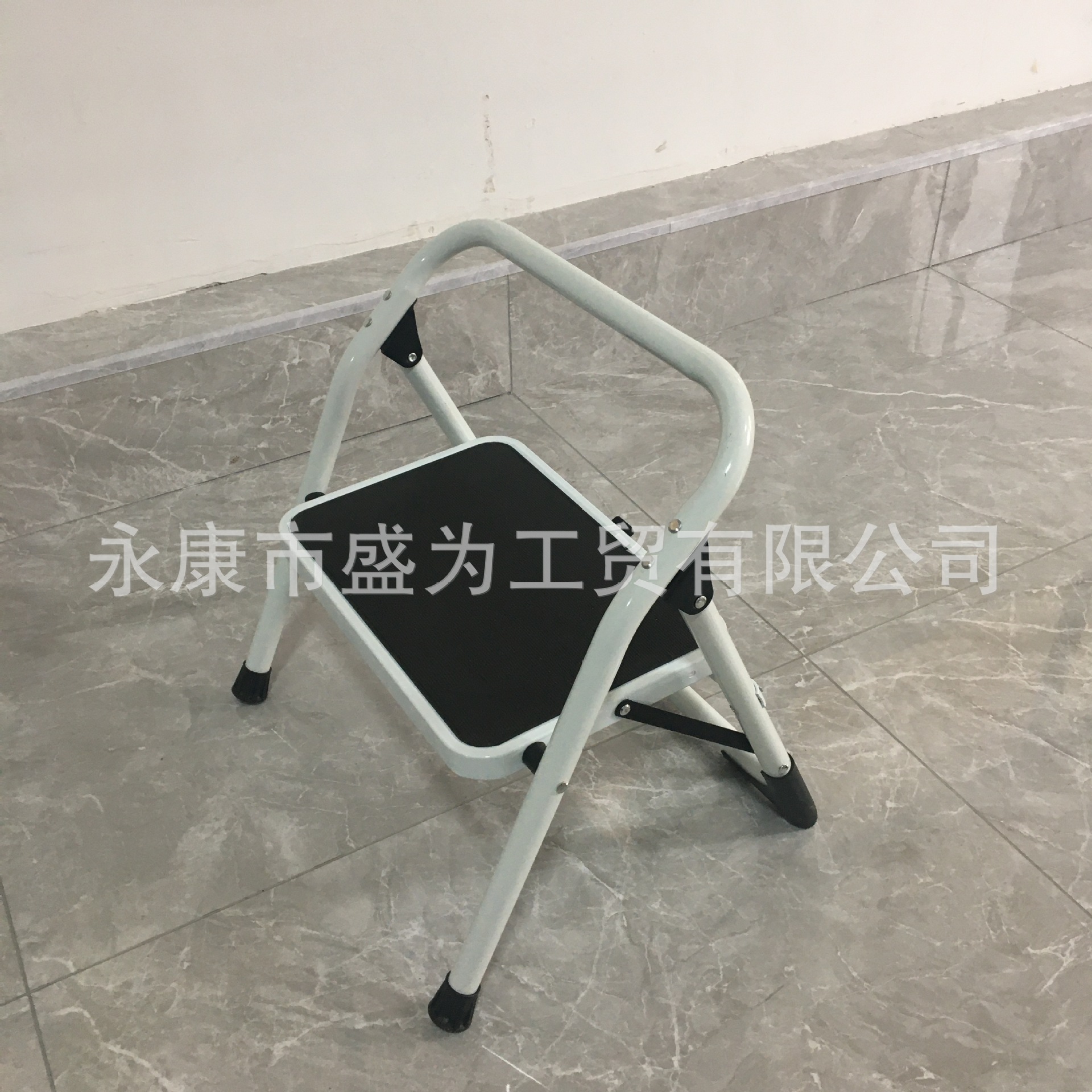 外贸出口1步低扶手铁梯铁梯凳家用折叠梯子人字家用梯一步踏步