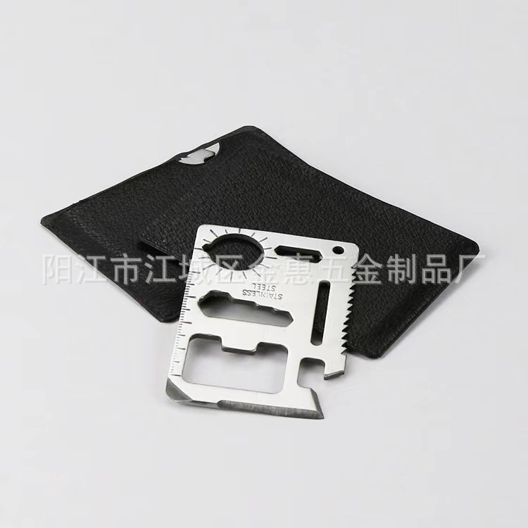 多功能工具卡批发军刀卡求生户外求救生卡片刀带开瓶器工具卡