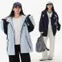 大码初中宽松连帽户外服