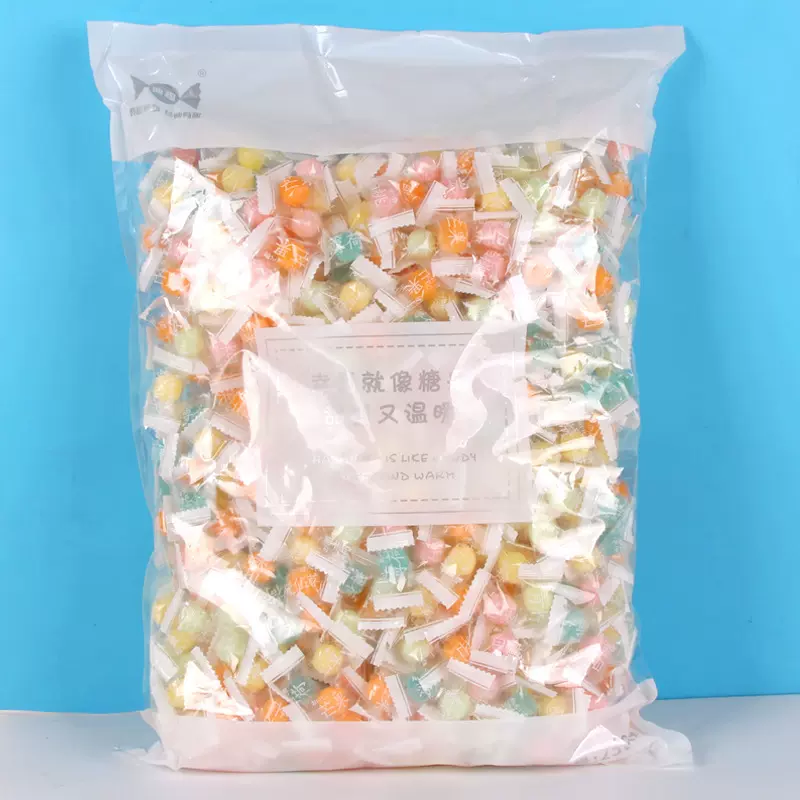 典趣2500克散装糖果白桃水果味儿童休闲喜糖散称零食厂家大量批发