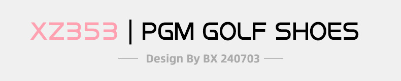 Giày golf nữ PGM chống thấm nước, núm vặn, đế foam êm — XZ353-xanh macaron, XZ353-Anh Đào tuyết trắng, XZ353-Hoa anh đào rơi Hồng chi tiết 24