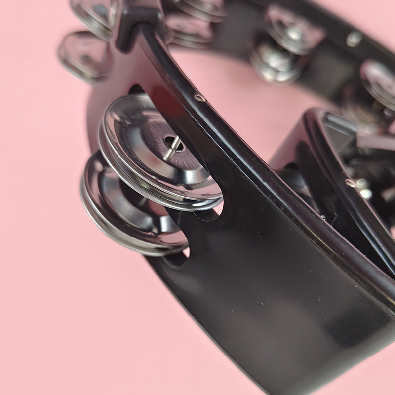 Fábrica al por mayor fila doble fila mano sonajero Orff instrumento musical KTV ambiente conjunto con tambor de mano profesional sonajero