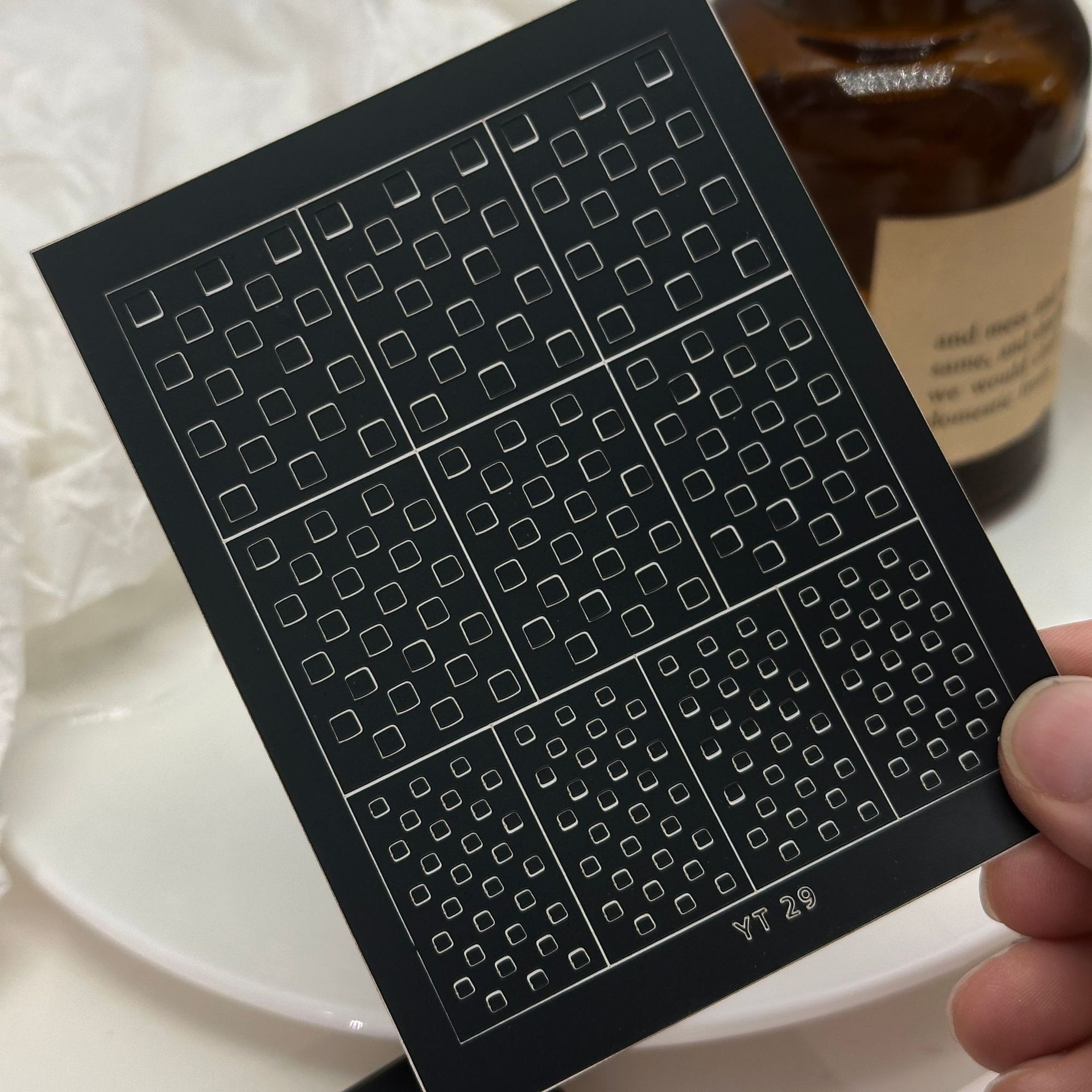 격자무늬 스티커(YT-29)