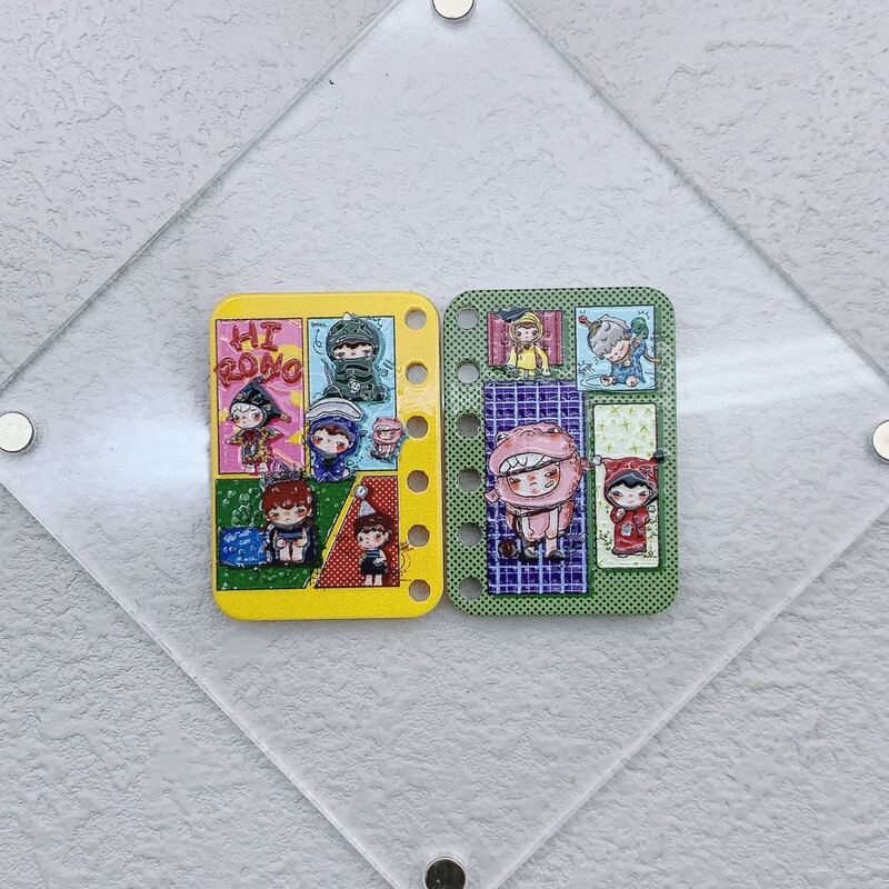 新しいアクリルレリーフ両面アニメシリーズ模造ブックページペンダント DIY ビーズ携帯電話チェーンジュエリーアクセサリー|undefined