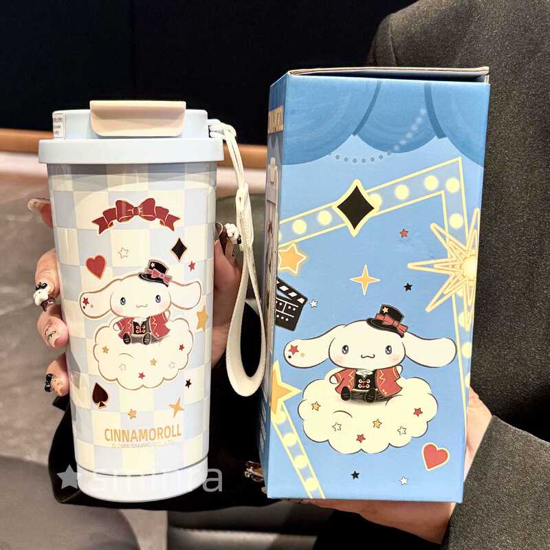 HelloKitty保温杯女2025新款高颜值吸管水杯生日礼物三丽鸥咖啡杯|undefined