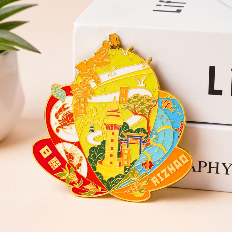 山东金属磁吸冰箱贴现货淄博烧烤网红打卡景区文创纪念品冰箱贴|undefined