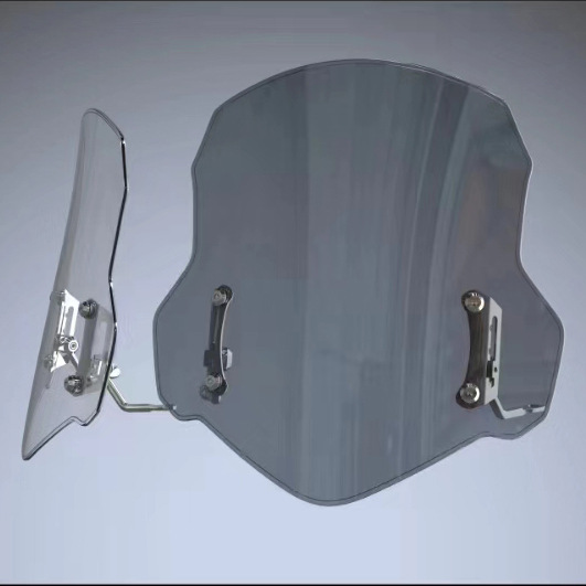 Universal Pedal Motorcycle Windshield Battery Car Front Windshield Thickened Wear-resistant Explosion-proof Stainless Steel Bracket