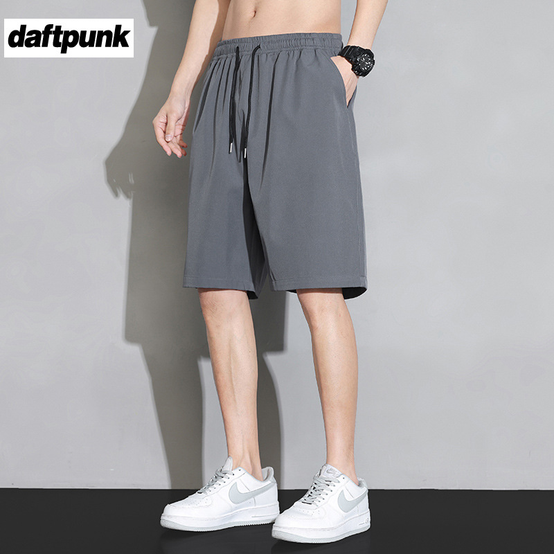 Ice Silk Shorts for Boys Summer Thin Quick-Drying Sports Loose Summer Men's Casual 2025 Five-Point Pants for Men