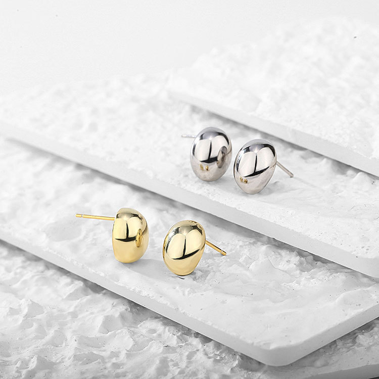 925纯银豆豆耳钉女士气质夏款耳环重工混批高级感小众耳饰批发