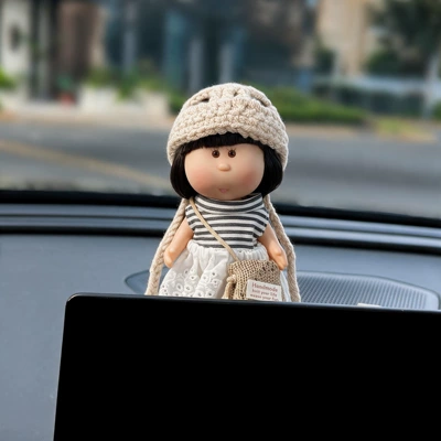 Car ornaments – Decoration Cute for Girls - pleated-skirt-potato-sister