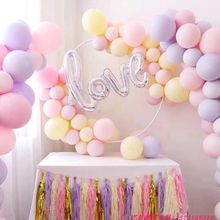 西安气球厂家派对ins网红拱门马卡龙气球婚房宝宝宴装饰场景布置