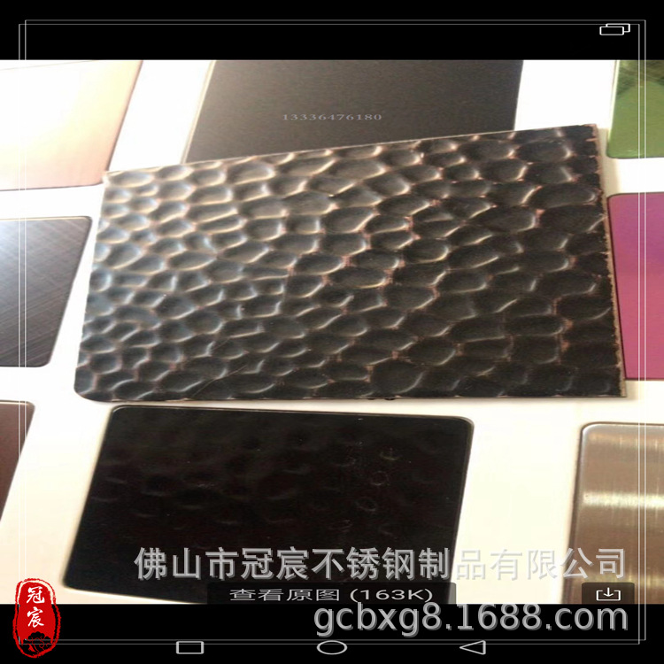 宁夏别墅不锈钢仿古铜色门板 可按尺寸色板 304不锈钢镀铜板