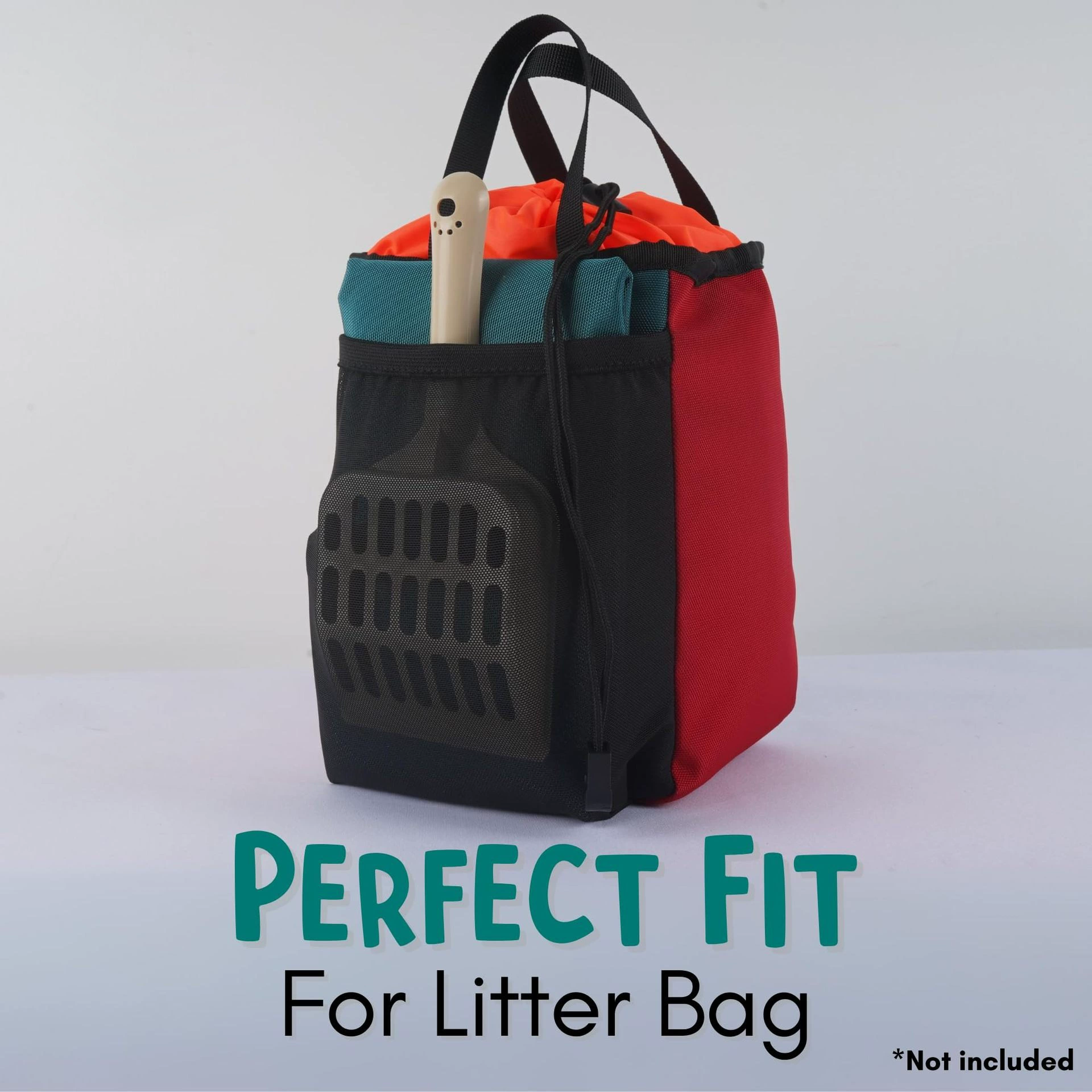 Кошка путешествует в ящик для мусора Водонепроницаемый и герметичный портативный мешок для мусора Складной мешок для хранения мусора для кошек