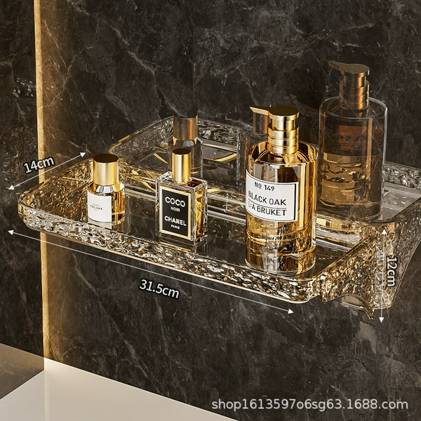 [Single layer] Amber color glacier setting shelf
