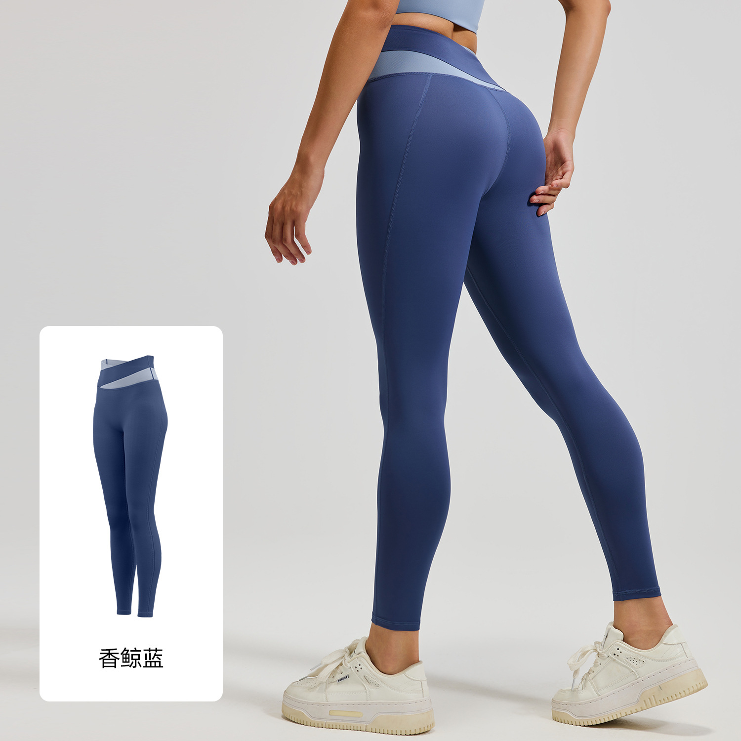 Pantalones de yoga Juyitang transfronterizos europeos y americanos de cintura alta, moldeadores y levanta glúteos, leggings deportivos para fitness y running para mujer