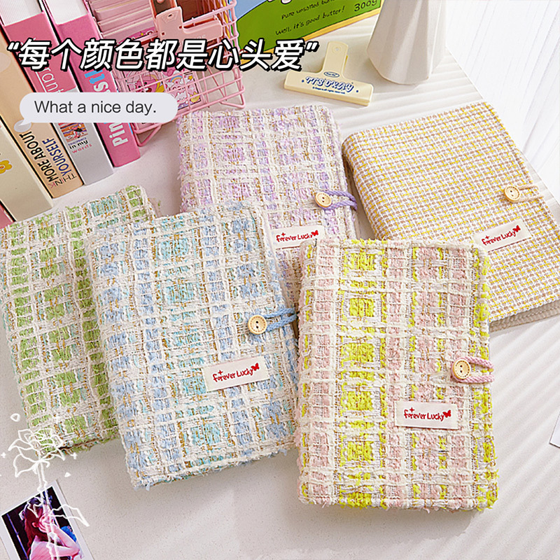 Álbum de tarjetas Xiaoxiangfeng Álbum de almacenamiento de tarjetas pequeñas de cuatro palacios de 3 pulgadas Álbum de fotos Polaroid de hojas sueltas de alto valor para niñas