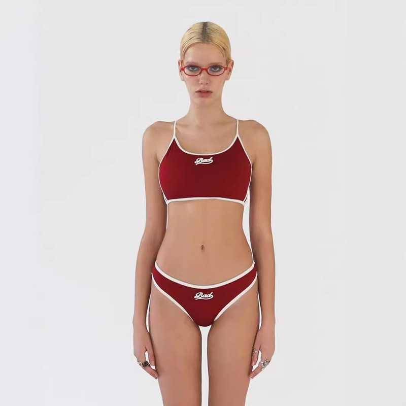 badblood Summer Short Spice Girl Camisole Women's American Embroidered Letter Vest Women's Sports Top