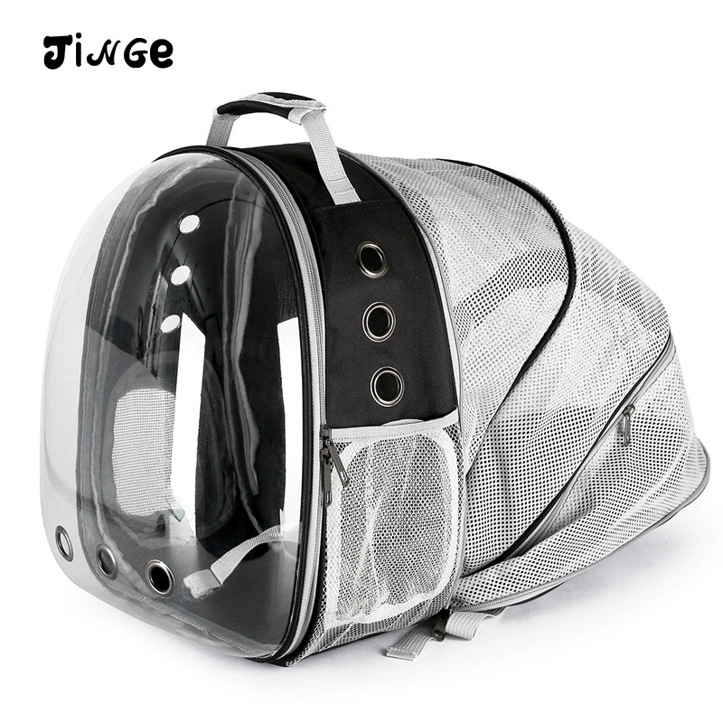 Handheld space backpack, transparent dome design, portable 0.98 kg