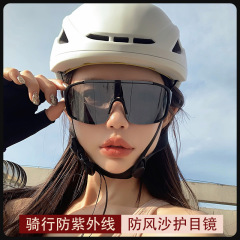 登山用メガネ女性アウトドアスポーツ防風砂ゴーグル大枠サングラス紫外線防止サングラス