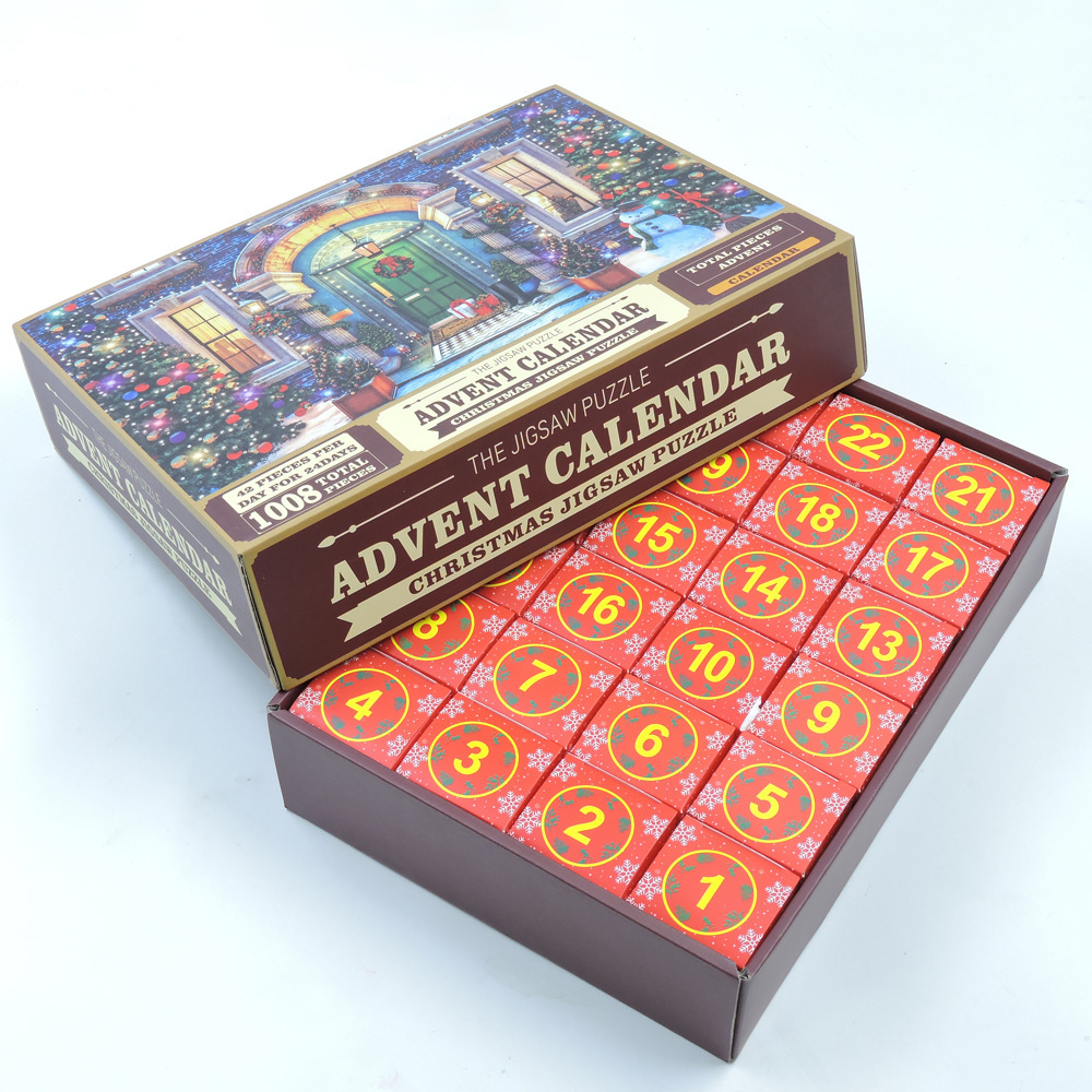 2023 Navidad cuenta atrás caja de montaje bloques construcción descompresión joyería unicornio chica juguete niños y niñas regalo