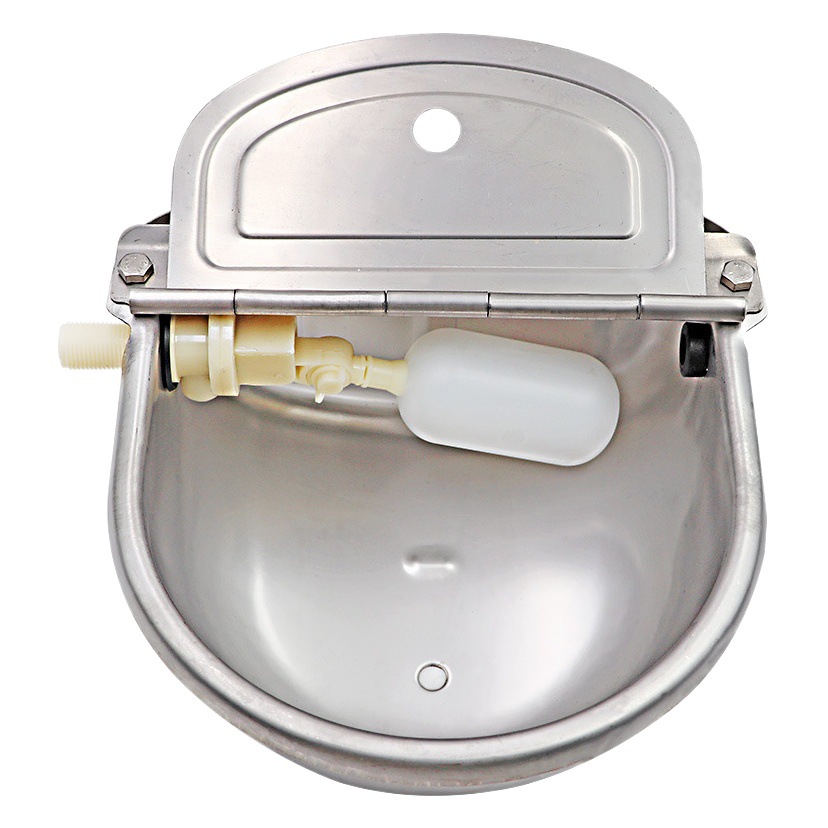 Tazón para beber de ganado tipo flotador de acero inoxidable Tazón para beber de ganado, caballos y ovejas Tazón para beber de ganado