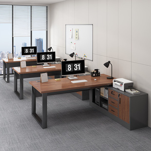 Staff Desk Simple Modern Office Desk Simple Staff Desk and Chair Combination Desk Home Computer Desk
