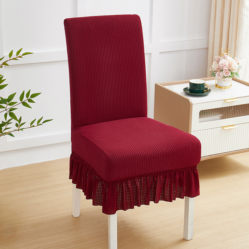 Cuadernas de asiento de asiento de comedor doméstico de cuatro estaciones cubierta de asiento todo incluido cubierta de asiento curva universal cubierta de protección de mesa elástica