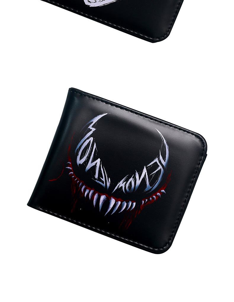 Unisex Letter Skull PVC Open Small Wallets display picture 12