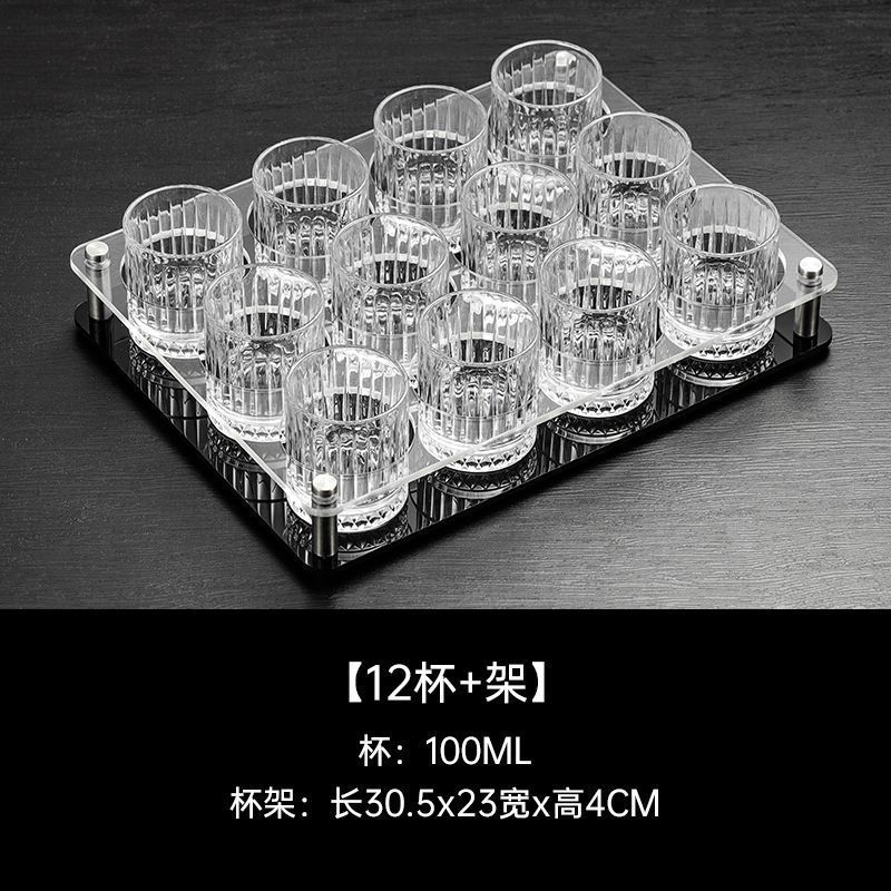 Taza de 100ml con patrón de estrella (dos dos) 12 + porta-taza