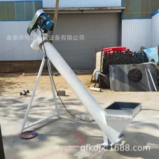 219mm管径小麦种子螺旋提升机XWZF 橡胶颗粒圆管蛟龙输送机