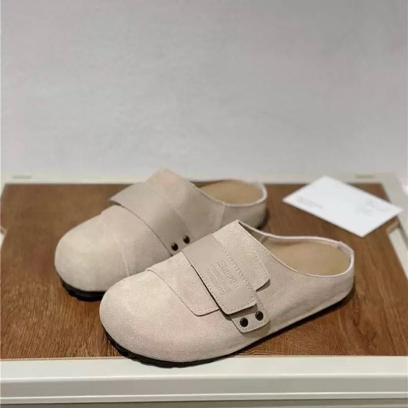 Fashionable retro women's slippers platform