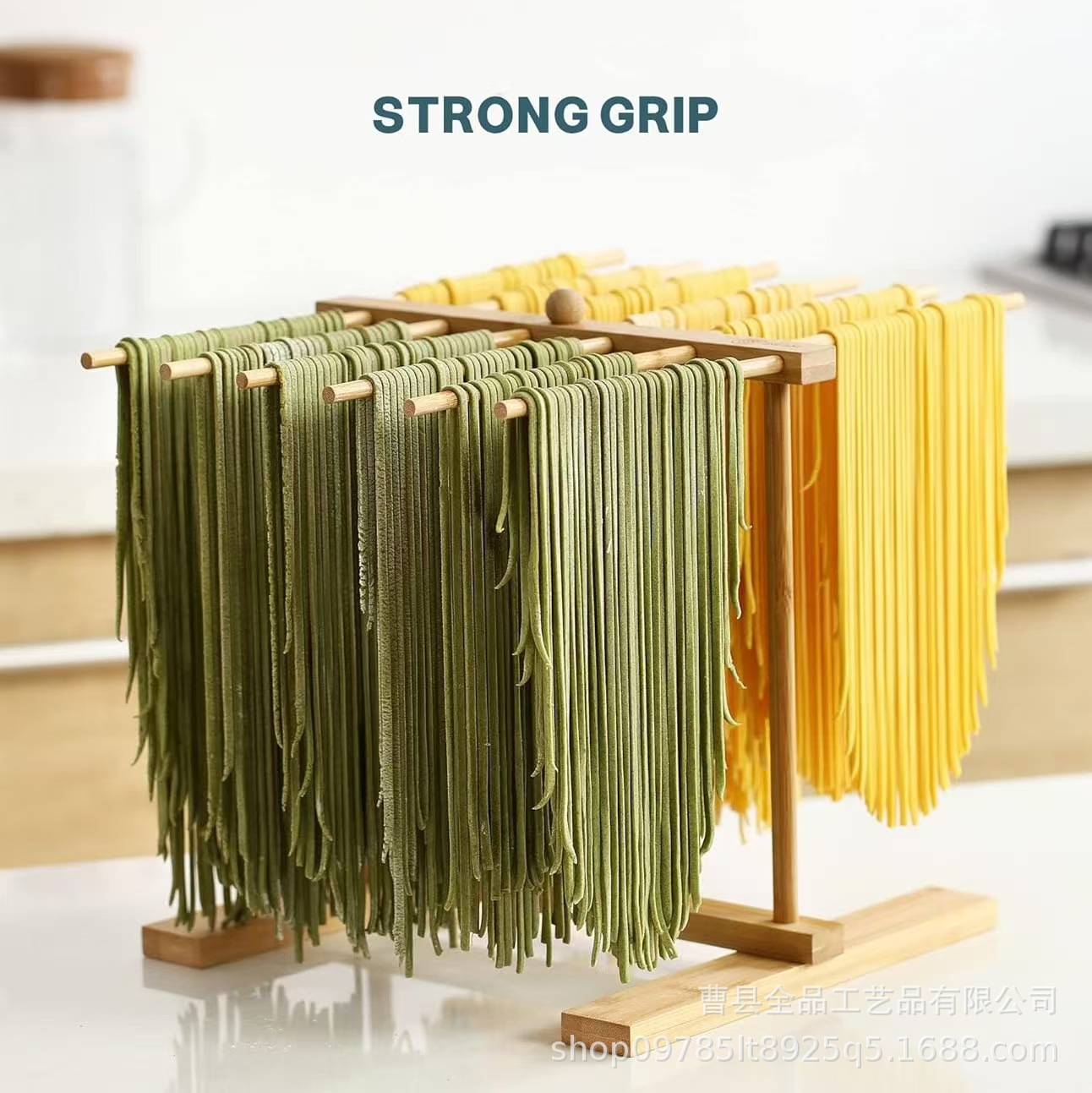 Estante de fideos de madera maciza para el hogar Estante de fideos desmontable Estante de almacenamiento de cocina Estante de fideos de madera Estante de secado de pasta