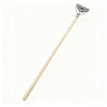 厂家直销批发一箱六个加长圆头平切木杆,加厚铁夹头清洁拖把配件