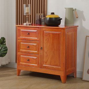 ft bucket cabinet pure solid wood storage cabinet american household living room bedroom small cabinet sideboard bedside cabinet three bucket