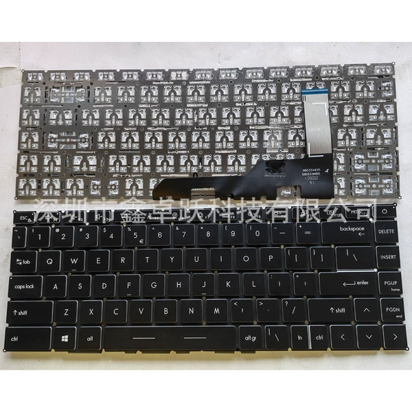 Black, white text, white edges, no backlight US